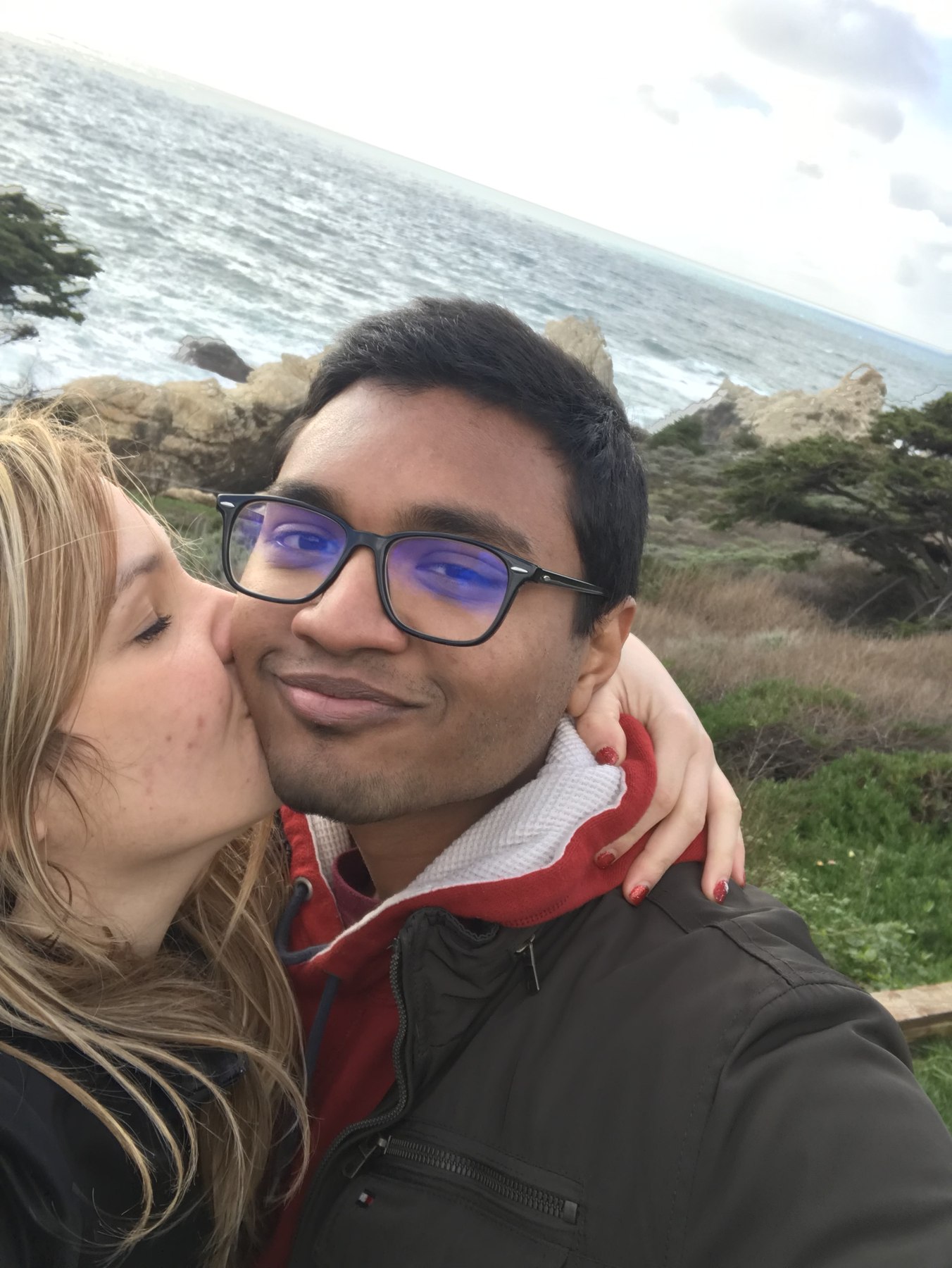 A photograph from Giselle and Abhishek’s shared memories