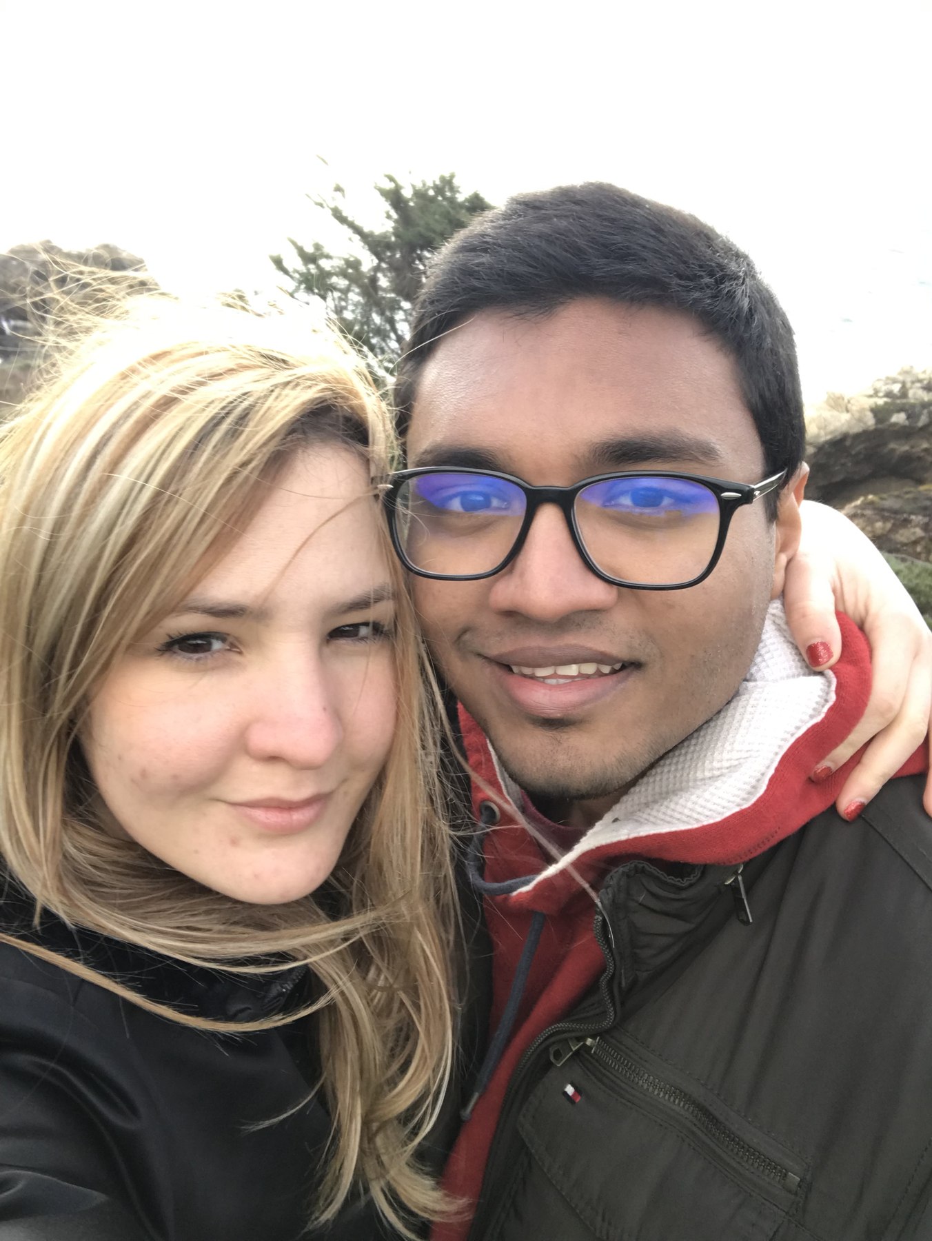 A photograph from Giselle and Abhishek’s shared memories