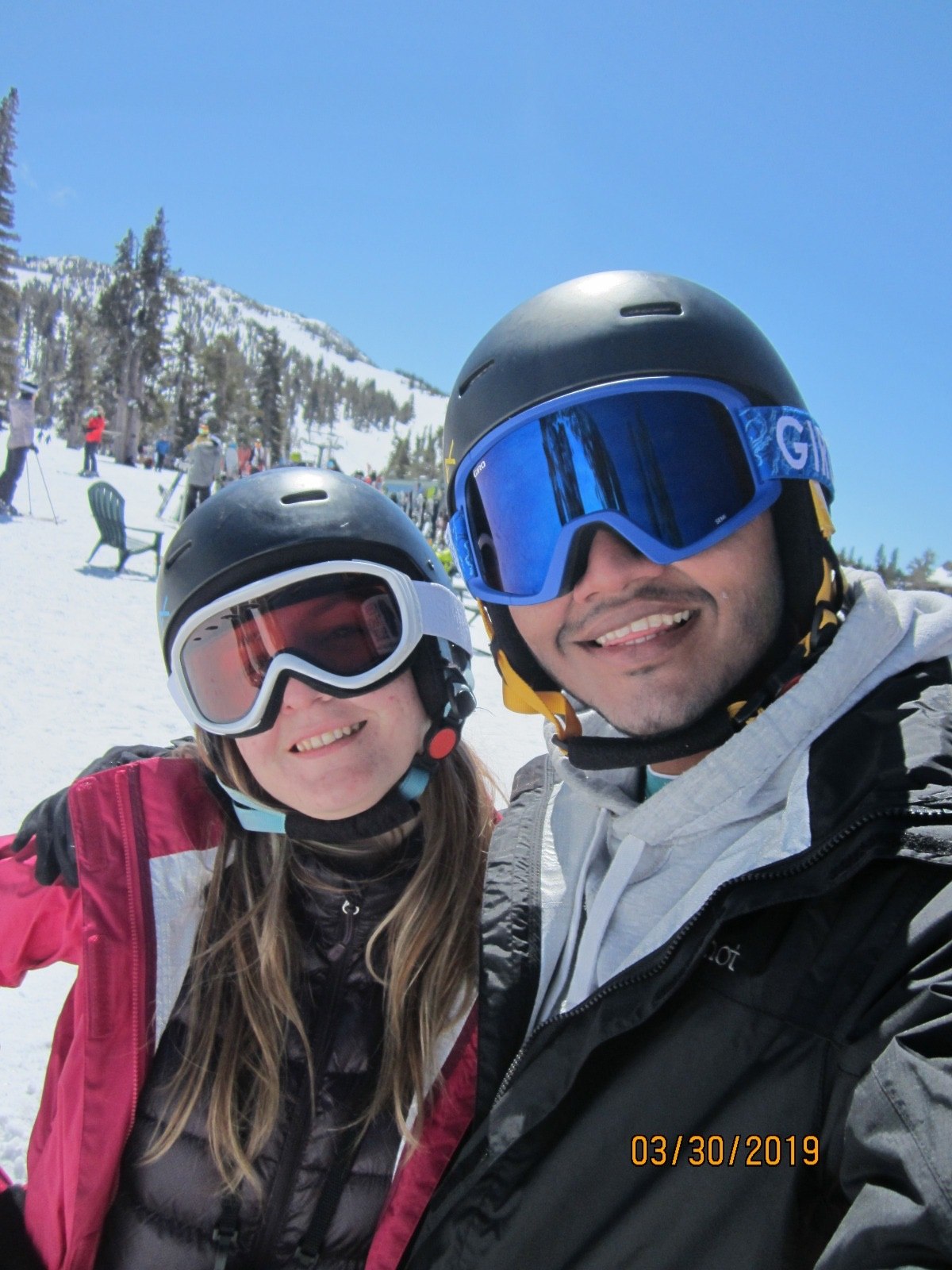 A photograph from Giselle and Abhishek’s shared memories