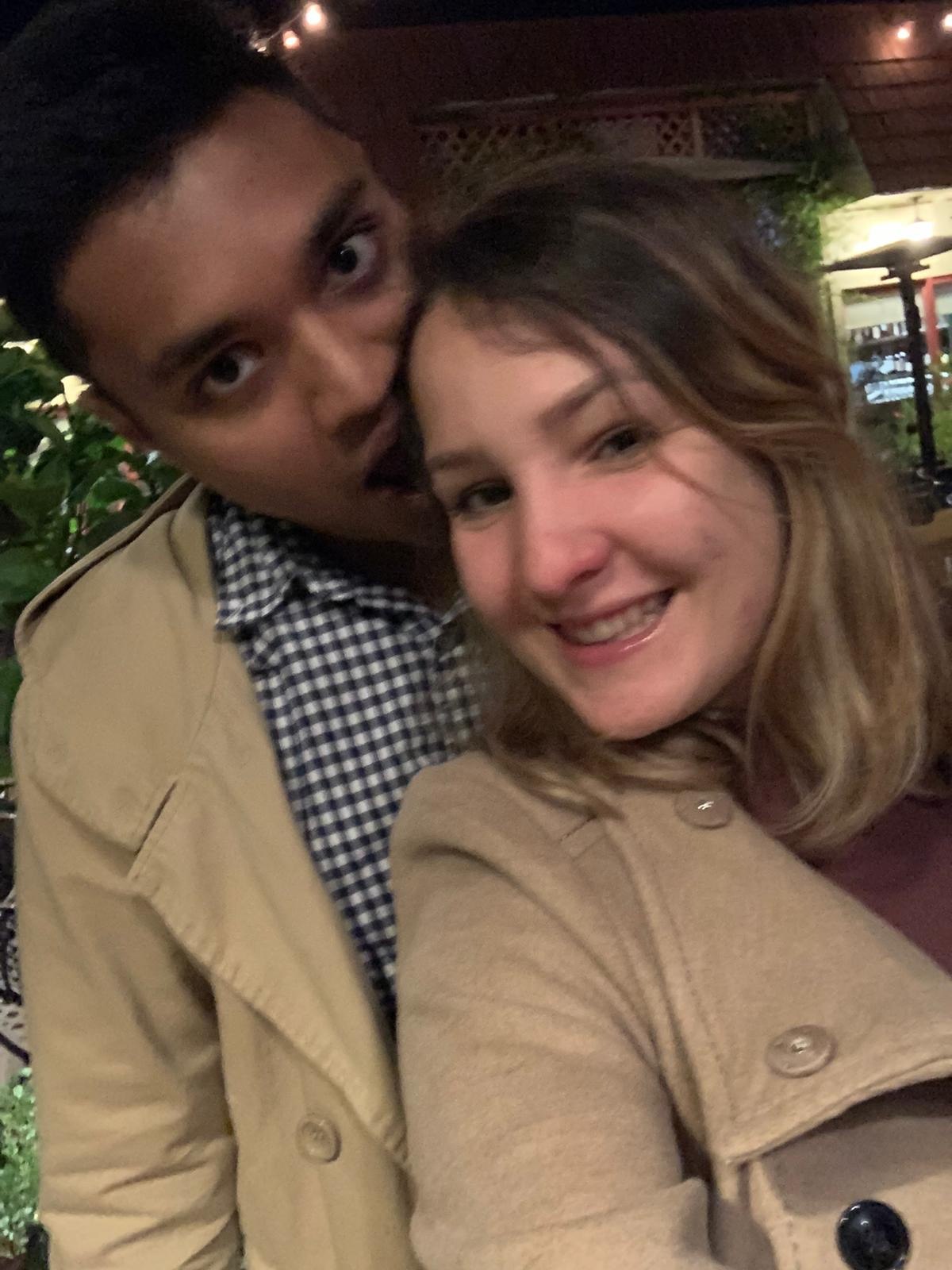 A photograph from Giselle and Abhishek’s shared memories