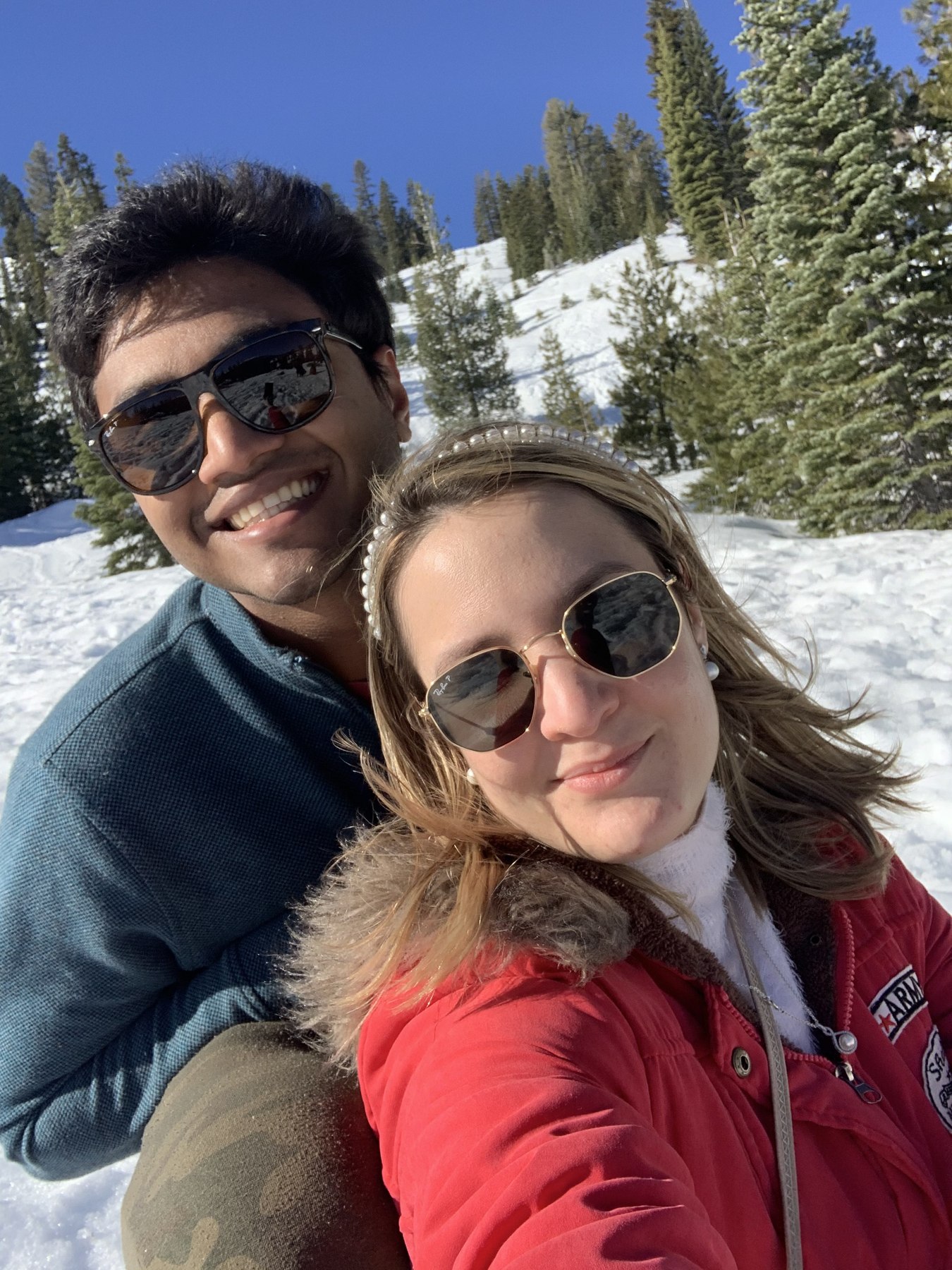 A photograph from Giselle and Abhishek’s shared memories