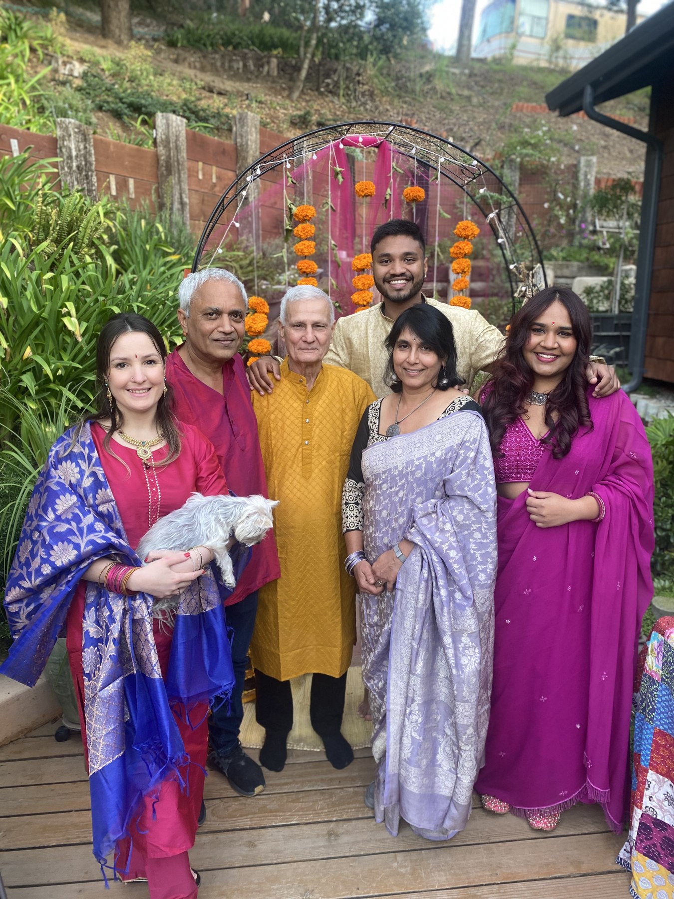 A photograph from Giselle and Abhishek’s shared memories