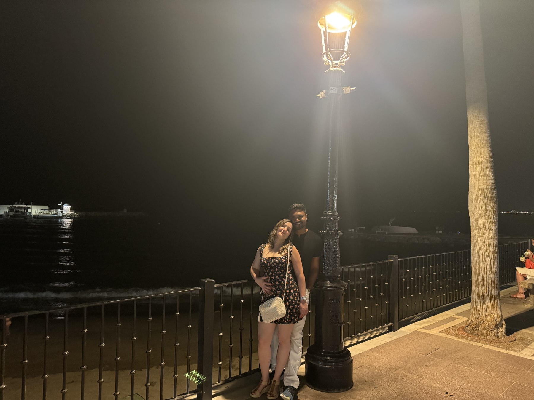 A photograph from Giselle and Abhishek’s shared memories
