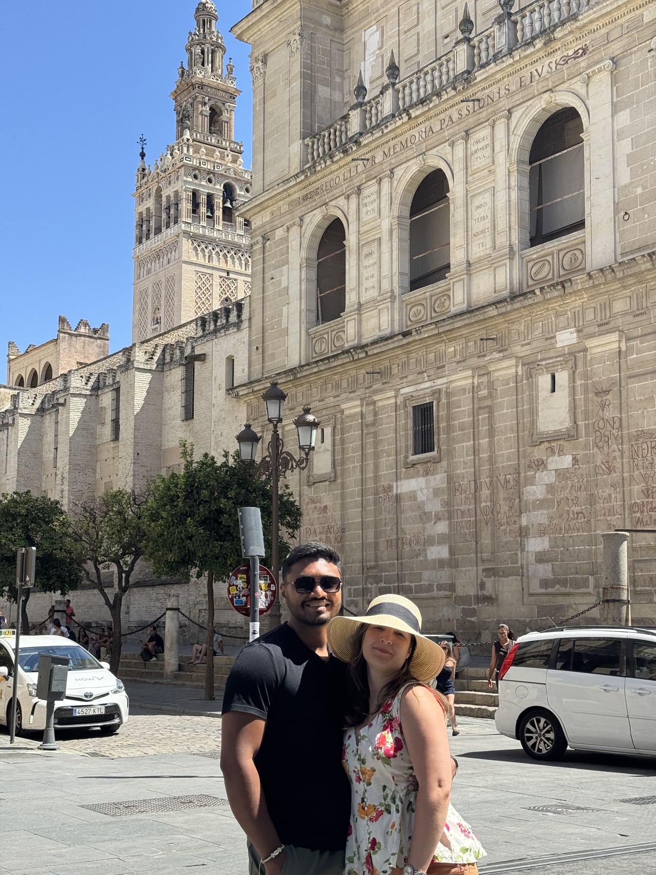 A photograph from Giselle and Abhishek’s shared memories