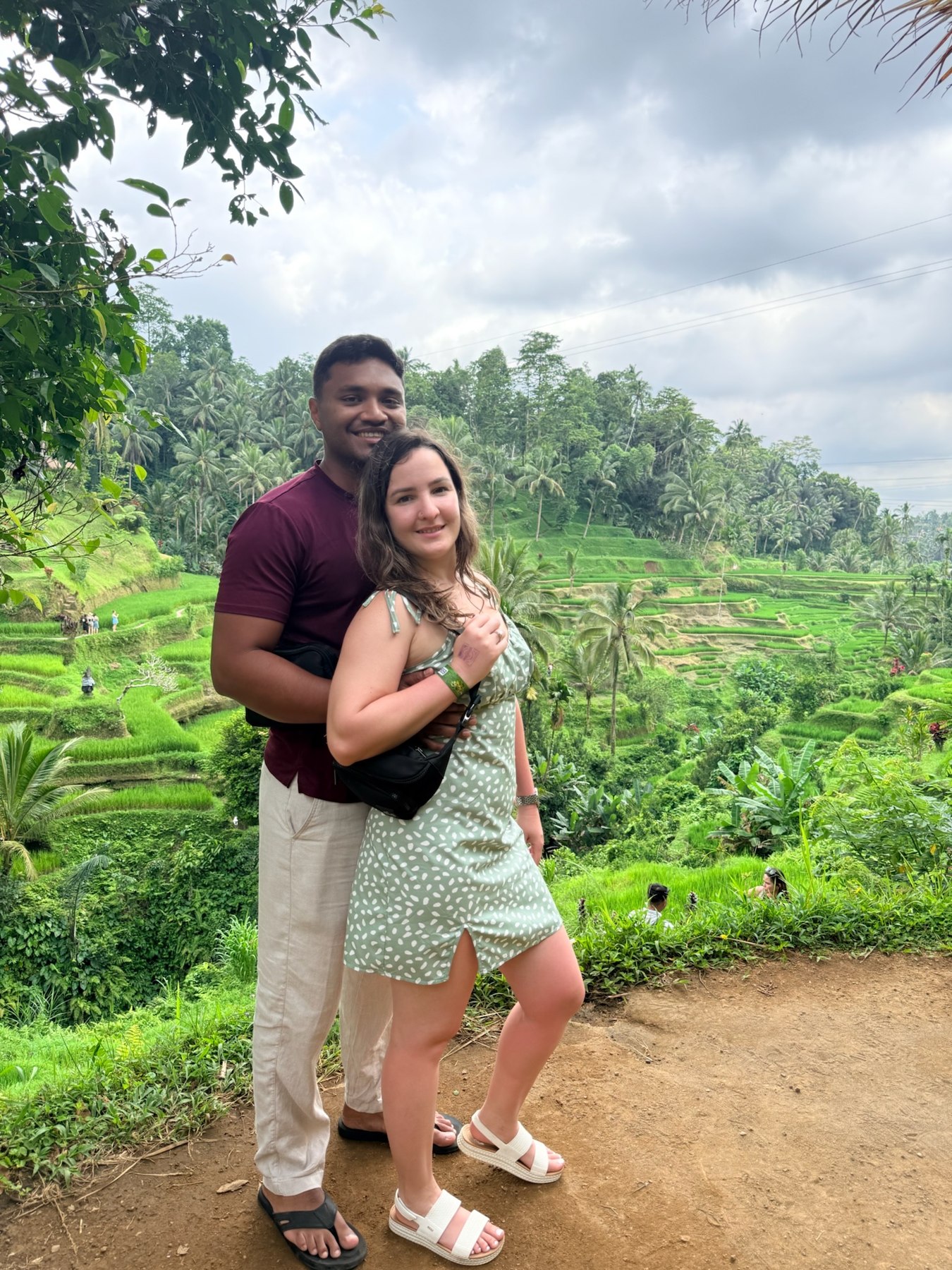A photograph from Giselle and Abhishek’s shared memories