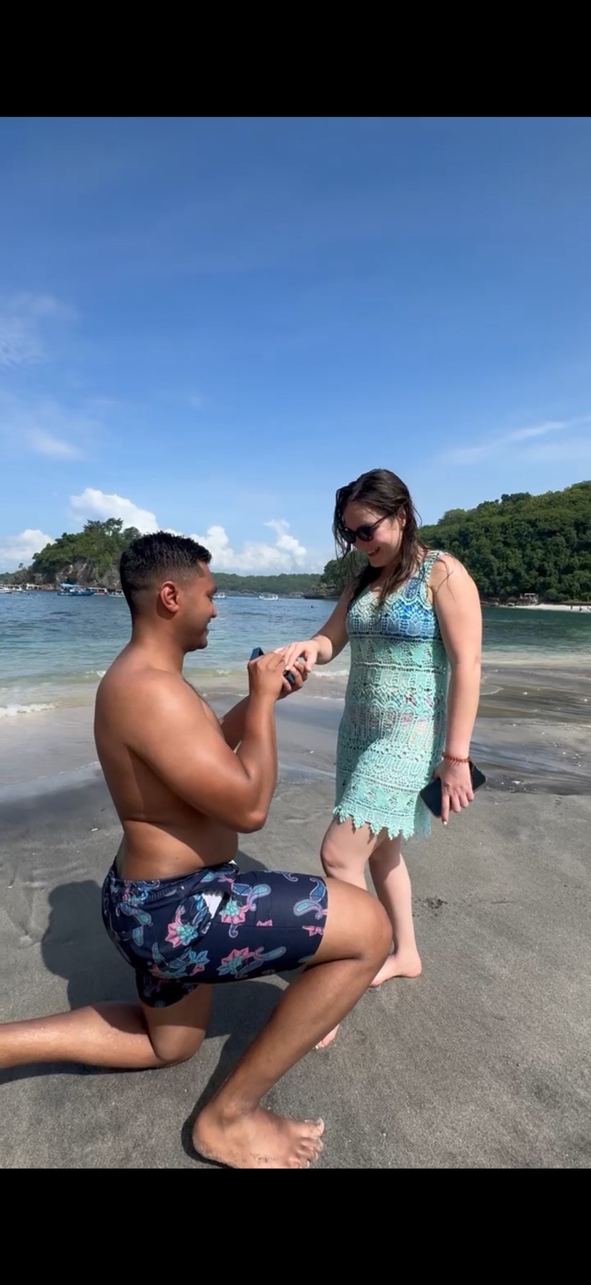 A photograph from Giselle and Abhishek’s shared memories