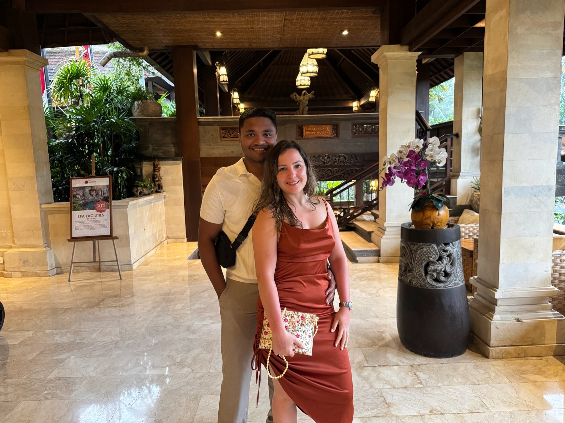 A photograph from Giselle and Abhishek’s shared memories